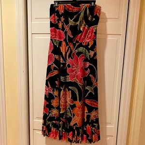 Vivienne Tam Netting  Maxi dress. Strapless Size 2